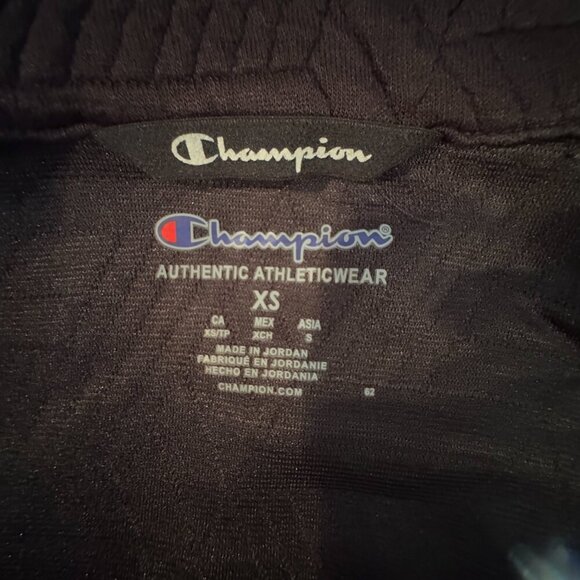 Champion Women's XS Quilted Lightweight Black Snap Jacket - Picture 9 of 11